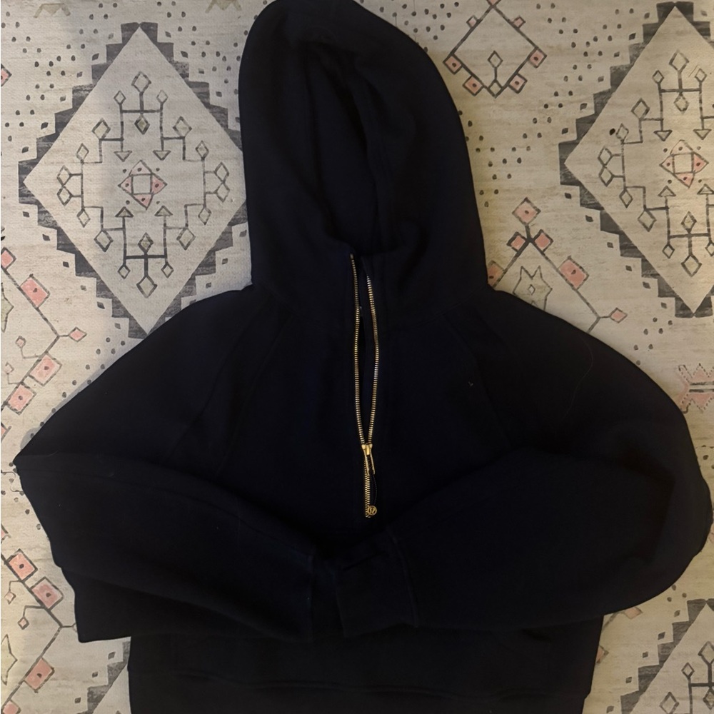 Scuba Oversized Half-Zip Hoodie Navy